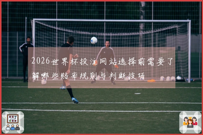 2026世界杯投注网站选择前需要了解哪些赔率规则与判断技巧